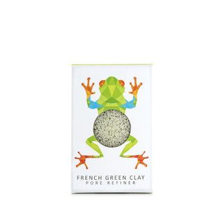 KONJAC MINI PORE REFINER RAINFOREST TREE FROG WITH FRENCH GREEN CLAY - Realness of Beauty