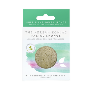 KONJAC PREMIUM FACIAL PUFF SPONGE WITH GREEN TEA - Realness of Beauty